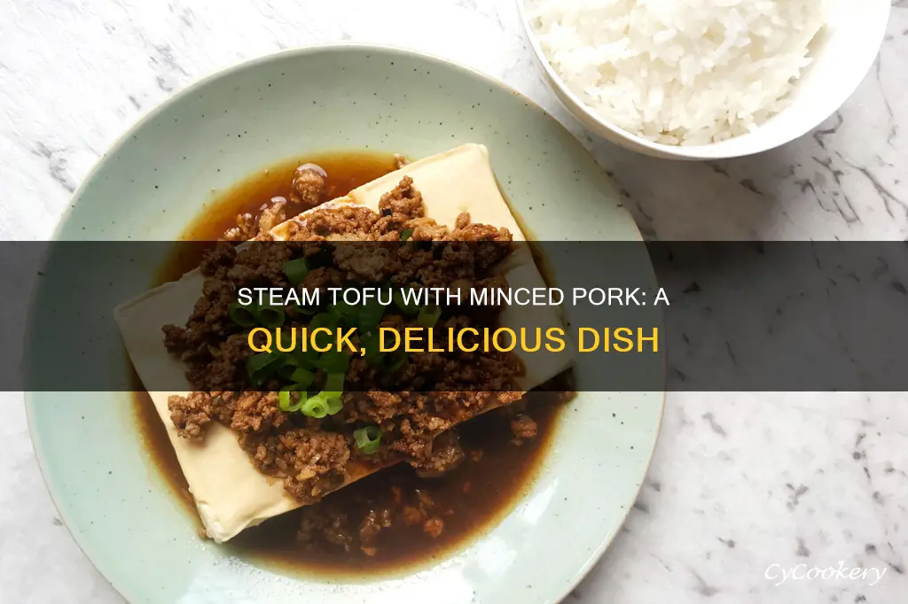 how to cook steam tofu with minced pork