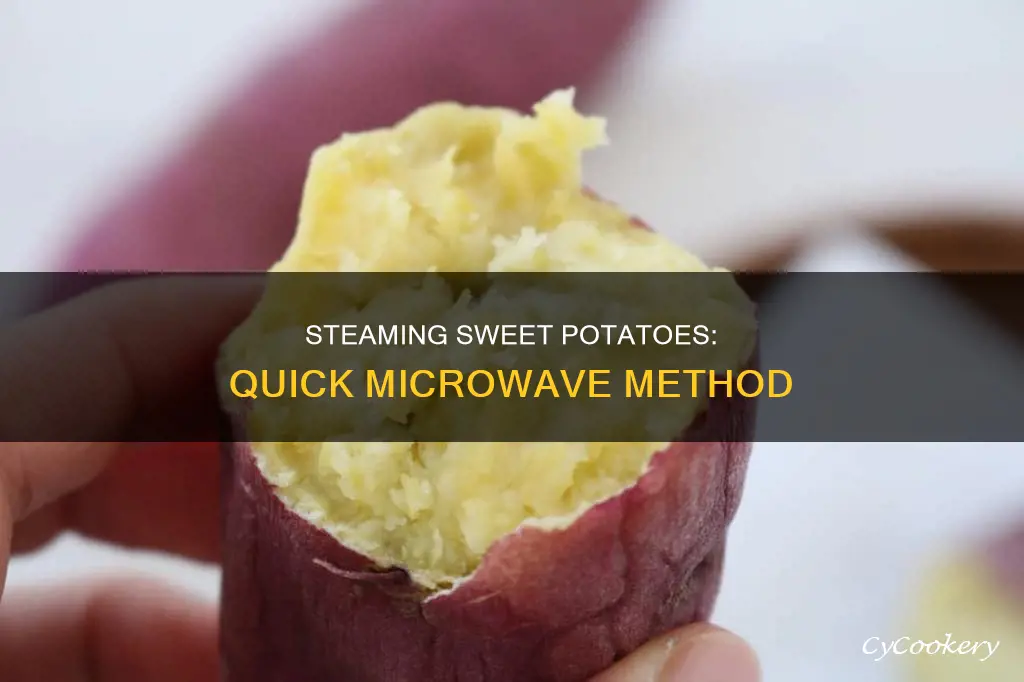 how to cook steamed sweet potato in microwave