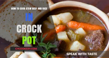 Beef Stew and Rice: Crock Pot Magic