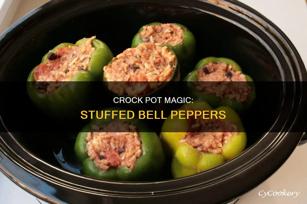 how to cook stuffed bell peppers in a crock pot
