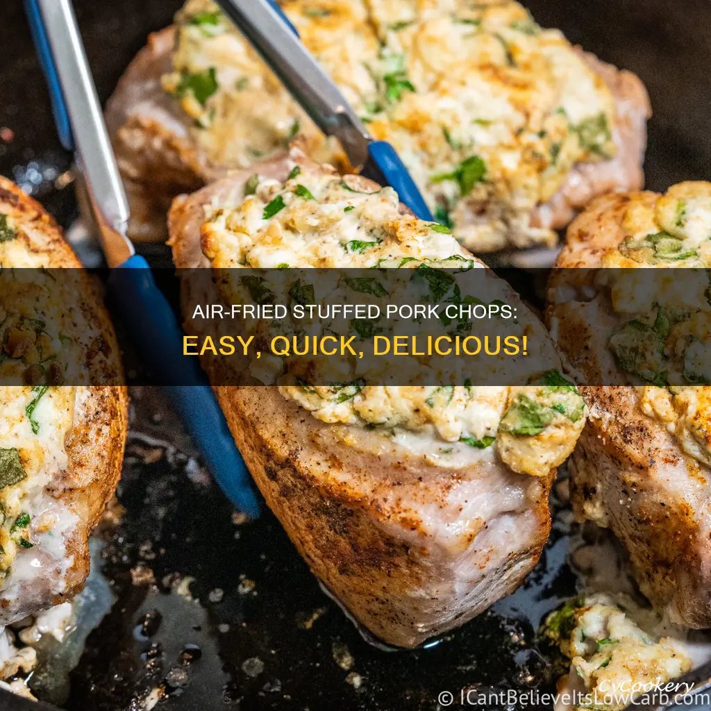 how to cook stuffed pork chops in air fryer oven