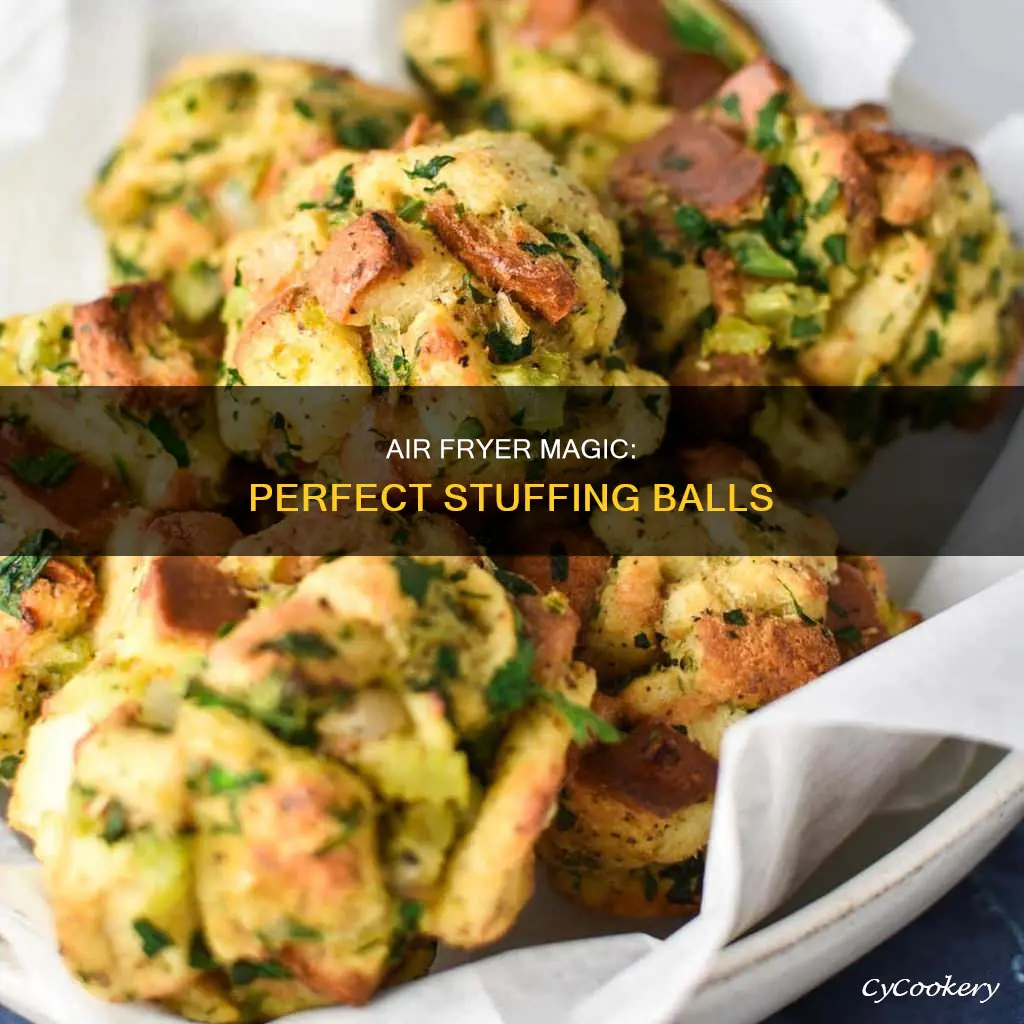 how to cook stuffing balls in air fryer