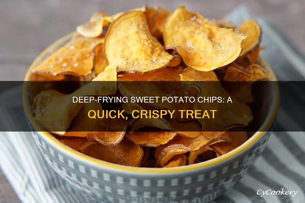 how to cook sweet potato chips in deep fryer