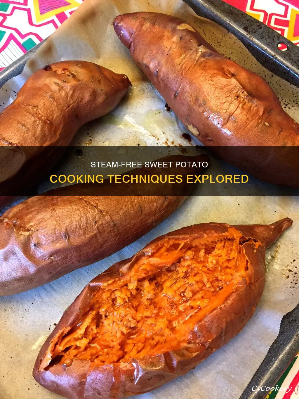 how to cook sweet potatoes without a steamer