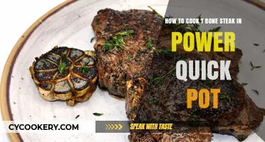 Power Quick Pot T-Bone Steak: A Quick, Juicy Treat