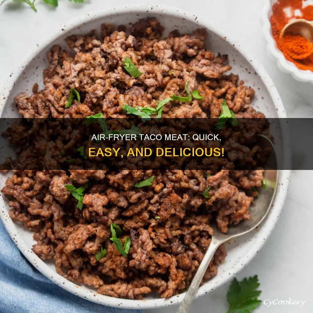 how to cook taco meat in air fryer