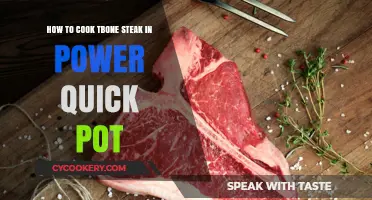 Power Quick Pot: The Perfect T-Bone Steak