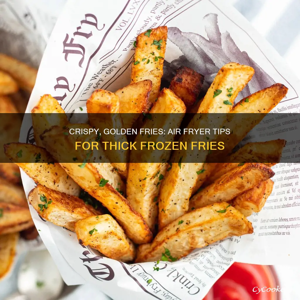 how to cook thick frozen fries in an air fryer