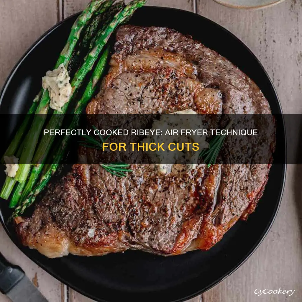 how to cook thick ribeye in air fryer