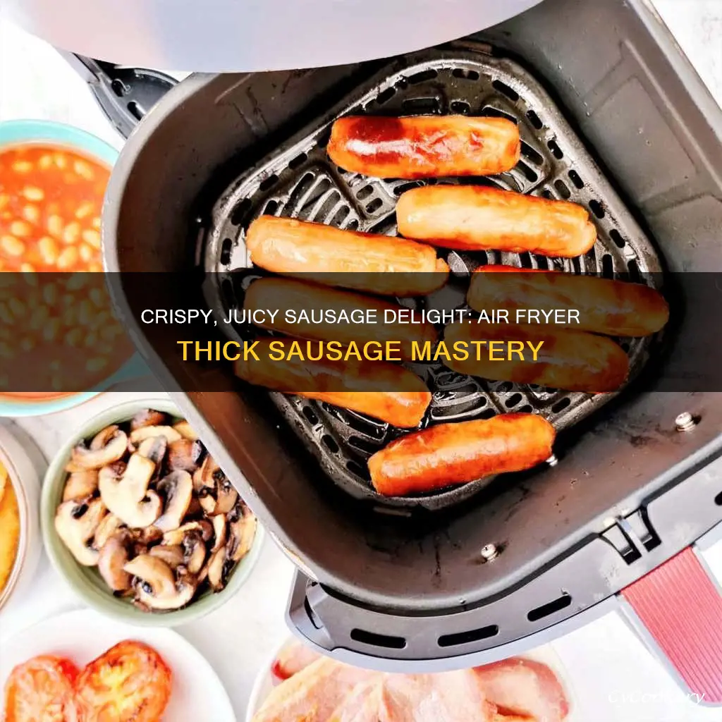 how to cook thick sausages in air fryer