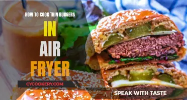 Crispy, Thin Burgers: Air Fryer Mastery