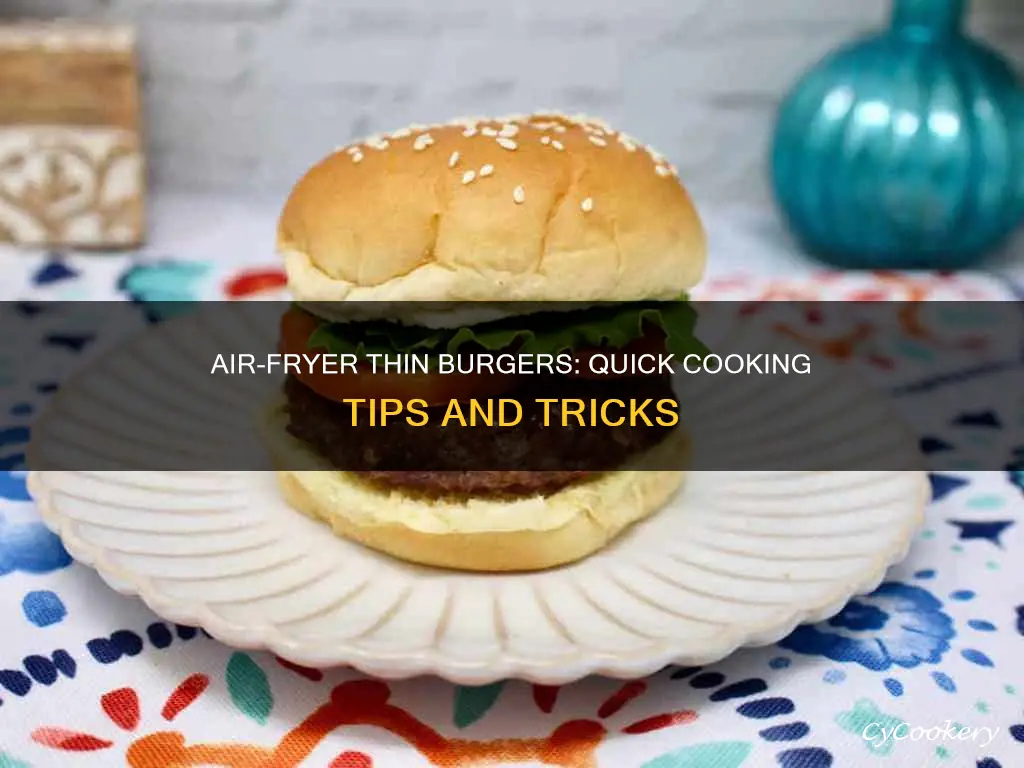 how to cook thin burgers in air fryer