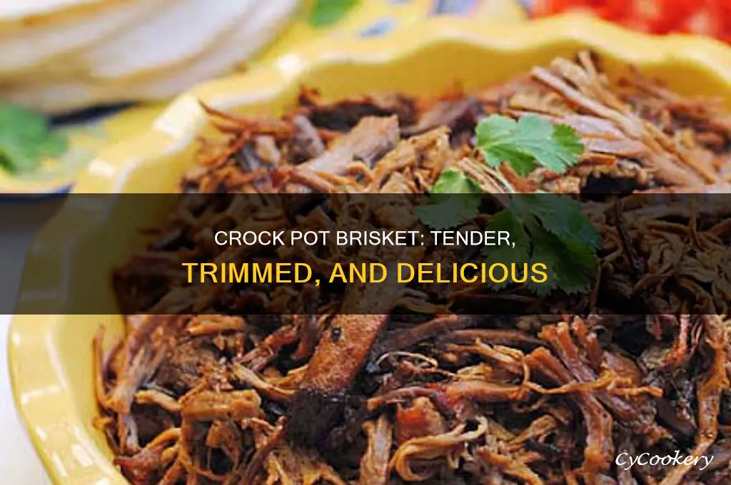 how to cook trimmed brisket in crock pot