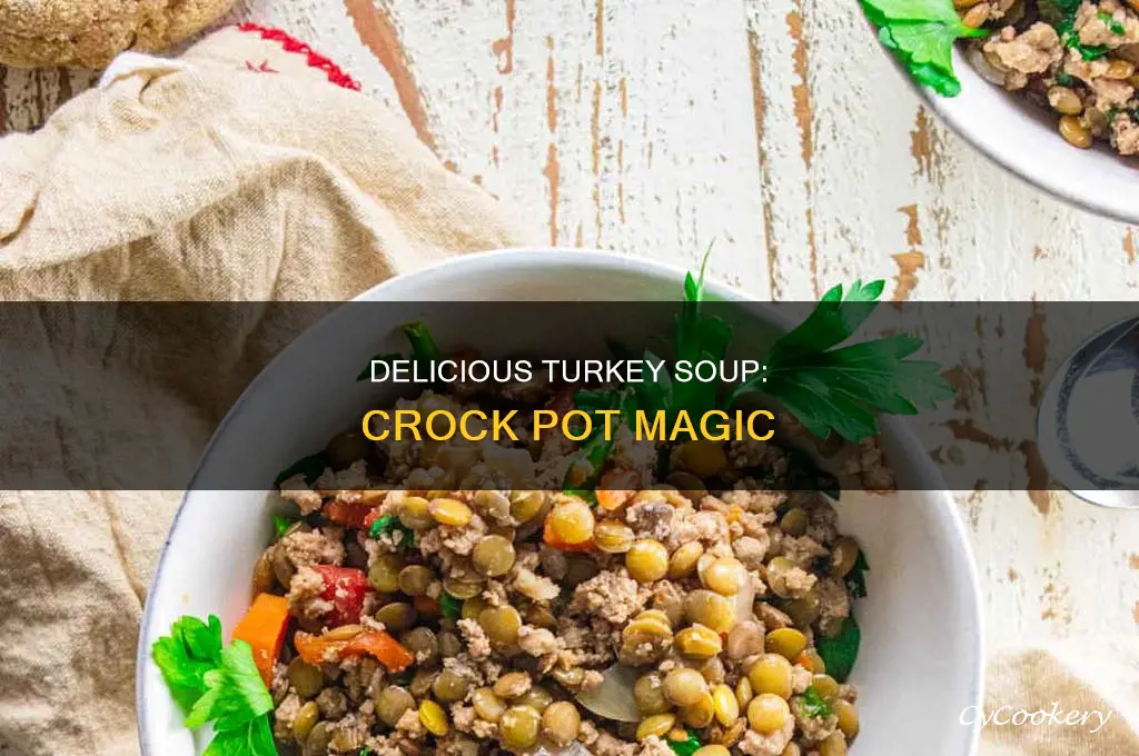 how to cook turkey soup in a crock pot