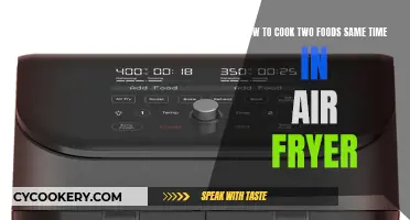 Simultaneous Air Frying: Cooking Two Dishes Efficiently