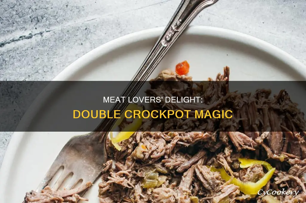 how to cook two meats in one crock pot