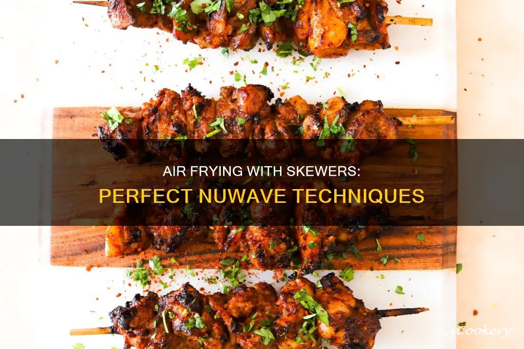 how to cook using skewers in the nuwave air fryer