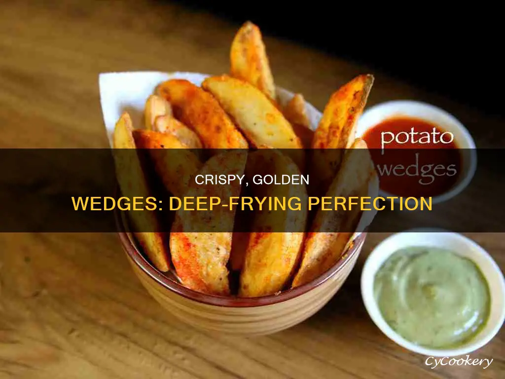 how to cook wedges in a deep fryer