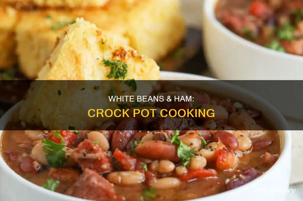 how to cook white beans and ham in crock pot