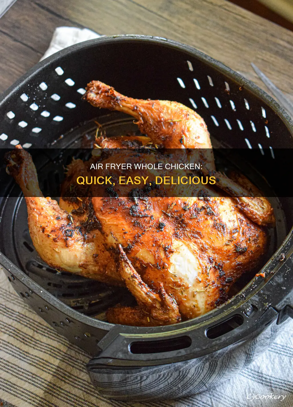 how to cook whole chicken in instant pot air fryer