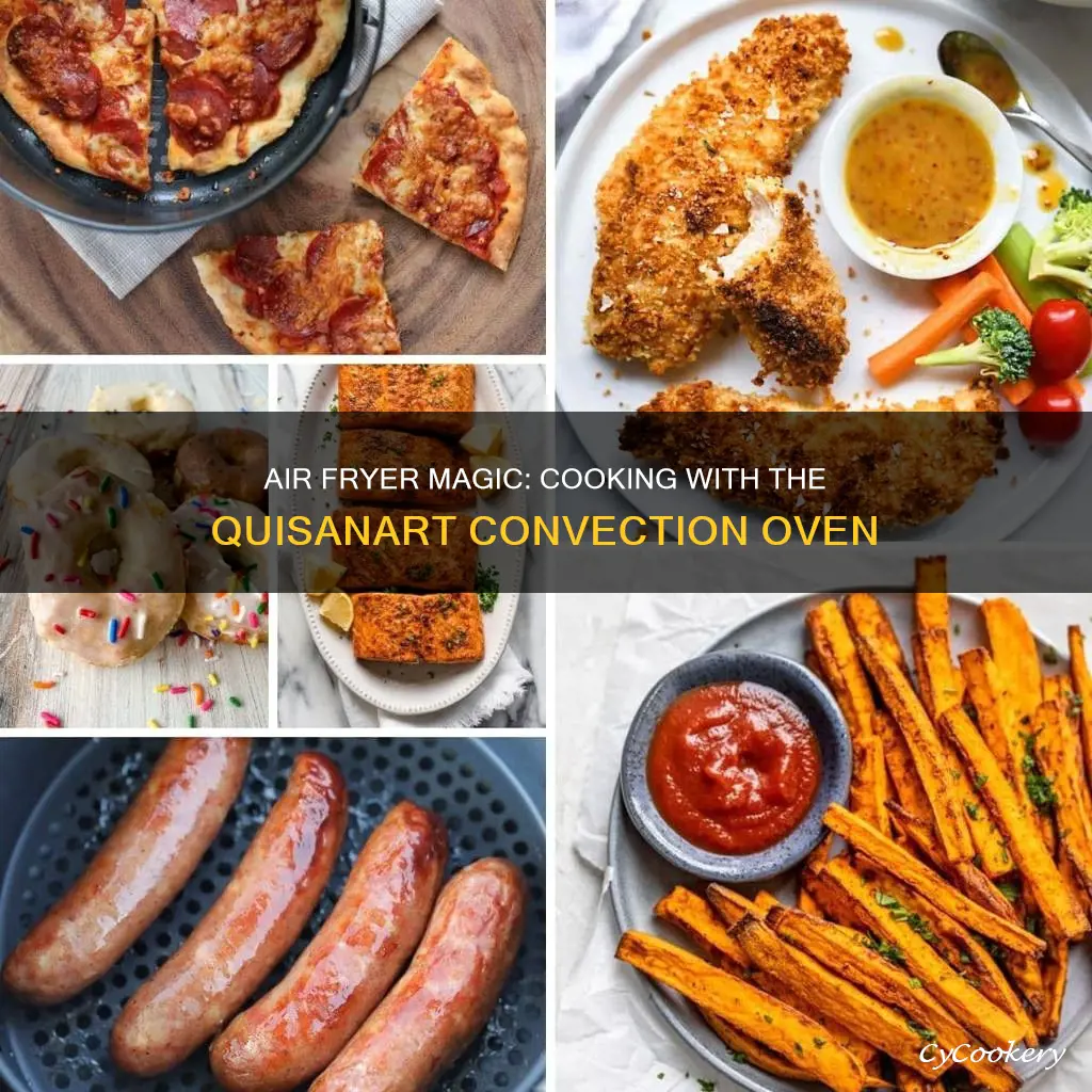 how to cook with a quisanart air fryer convection oven