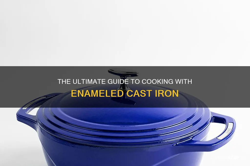 how to cook with enameled cast iron pot