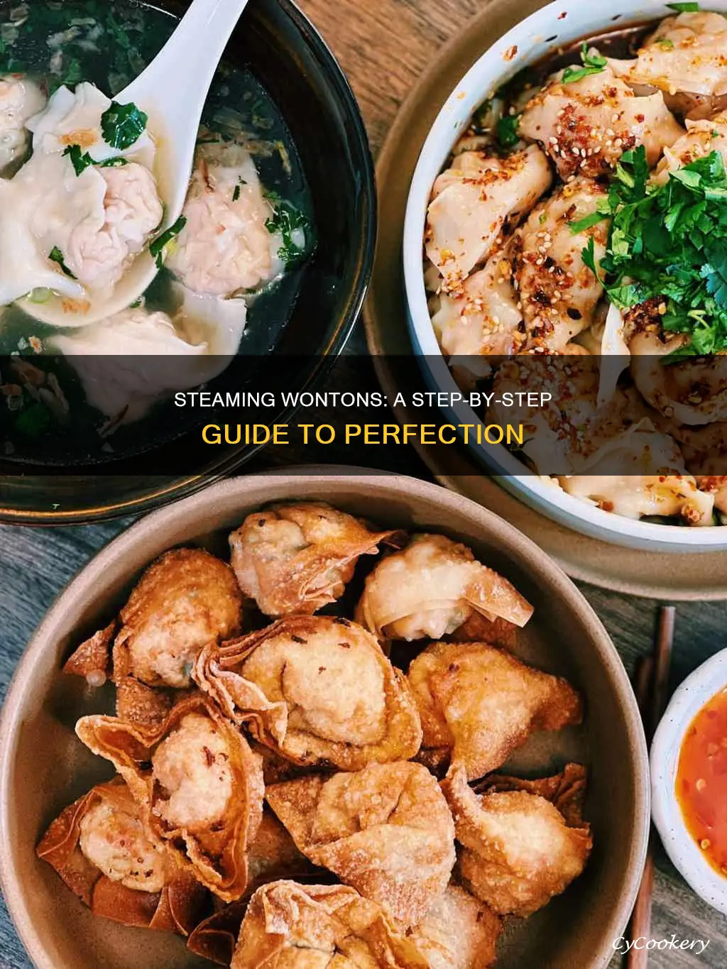 how to cook wontons steamed