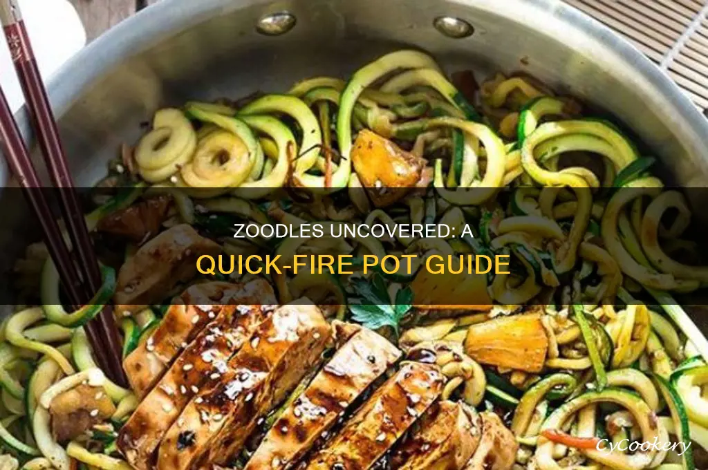 how to cook zoodles in a pot