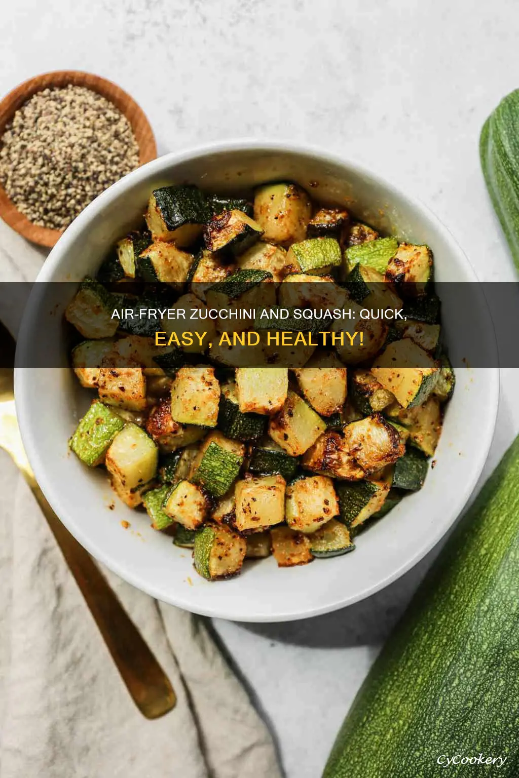 how to cook zucchini & squash in an air fryer