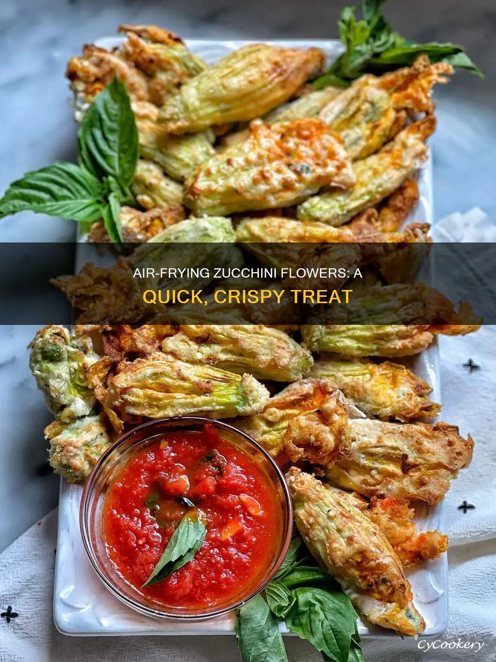 how to cook zucchini flowers in air fryer