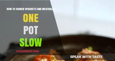 Simmering Spaghetti and Meatballs: Slow, One-Pot Wonder