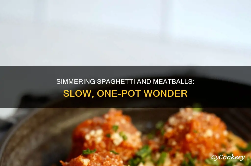 how to cooker spaghetti and meatballs one pot slow