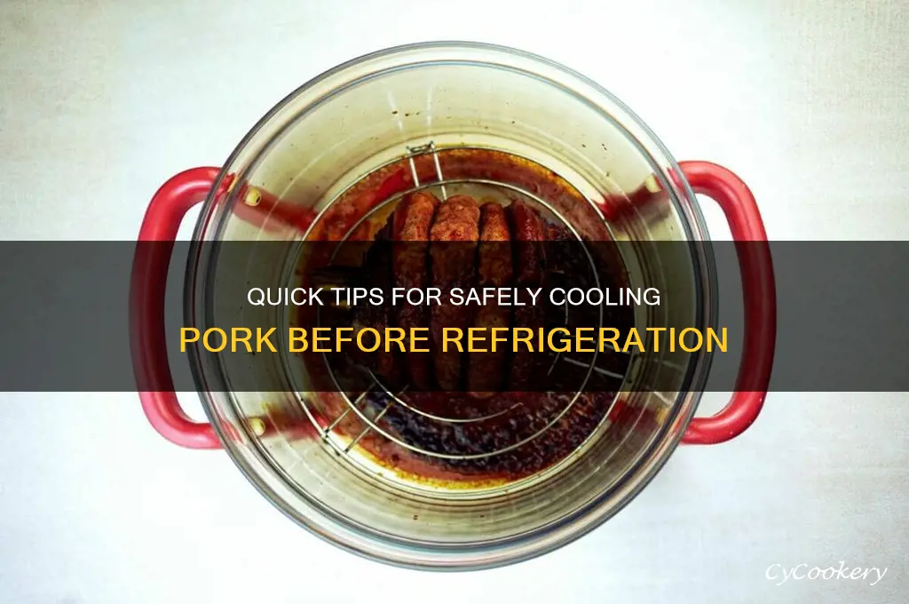 how to cool off pork to refrigerate