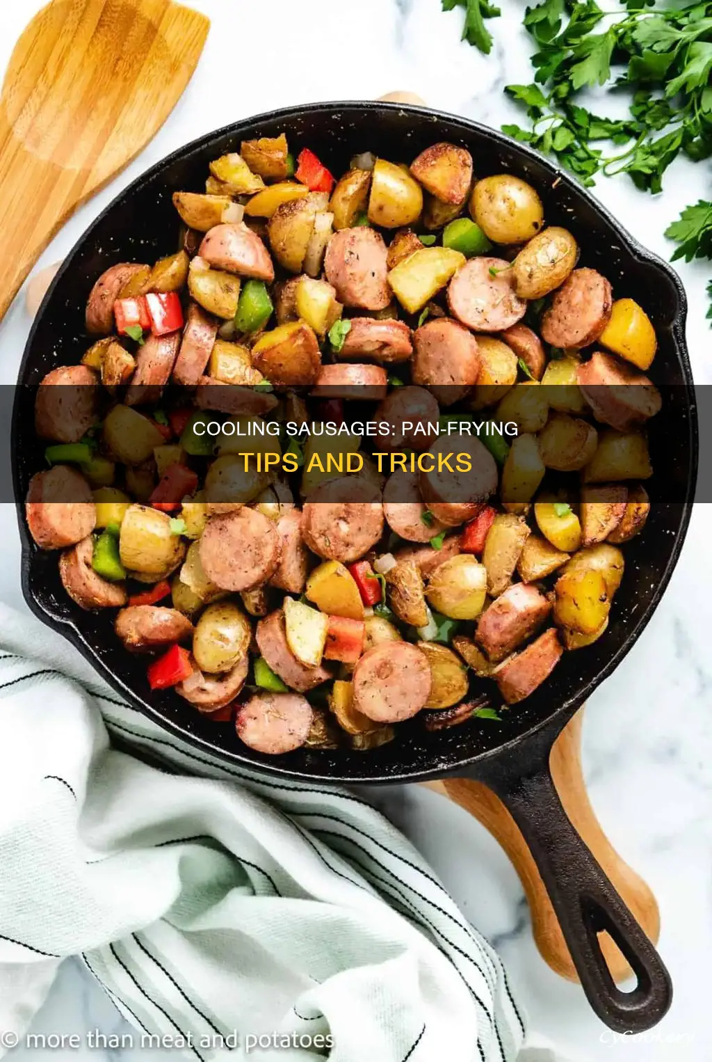 how to cool sausage in pan