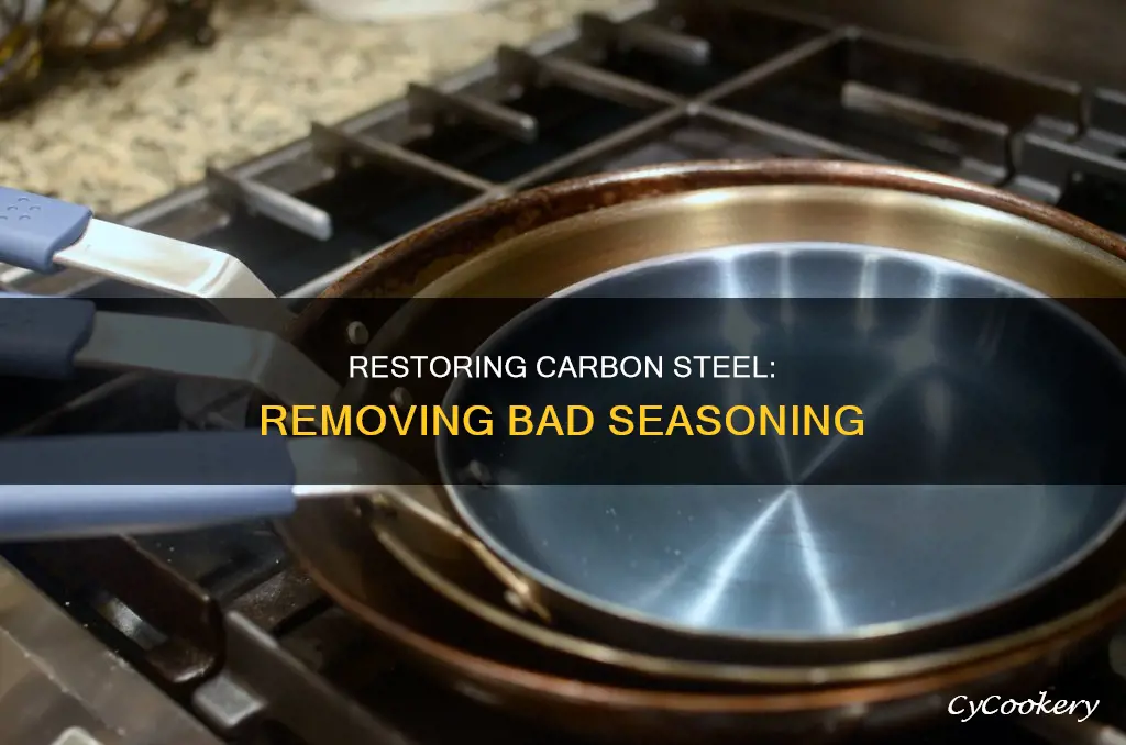 how to correct a badly seasoned carbon steel pan