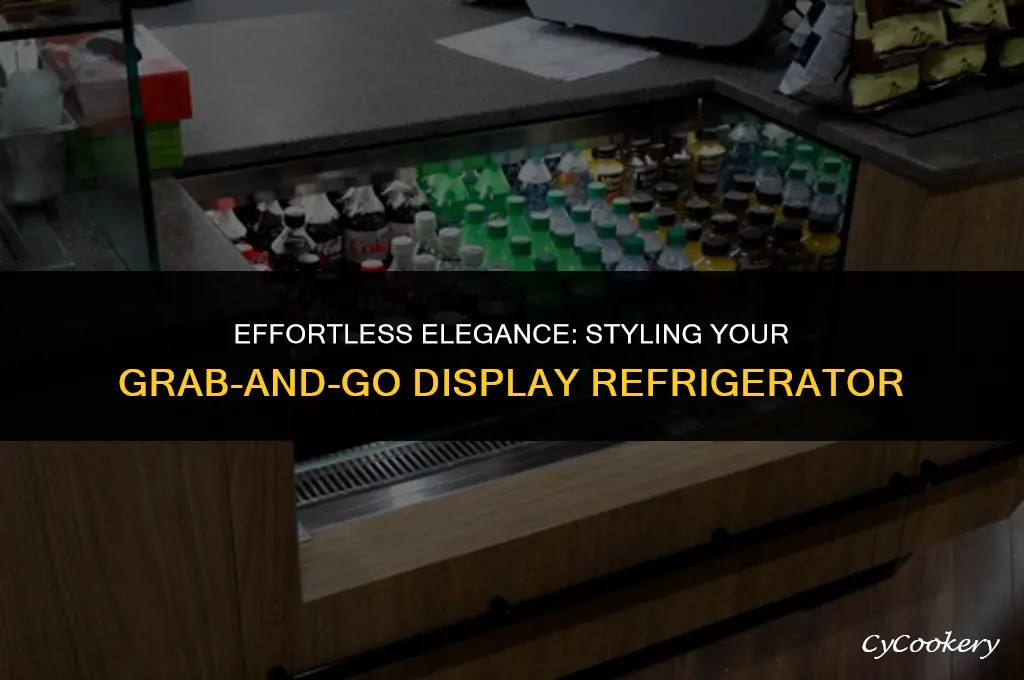 how to cover a grab n go display refrigerator