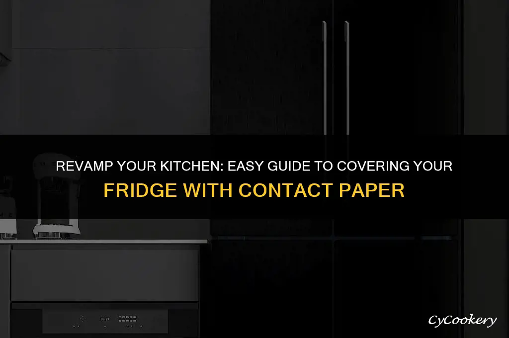 how to cover a refrigerator with contact paper