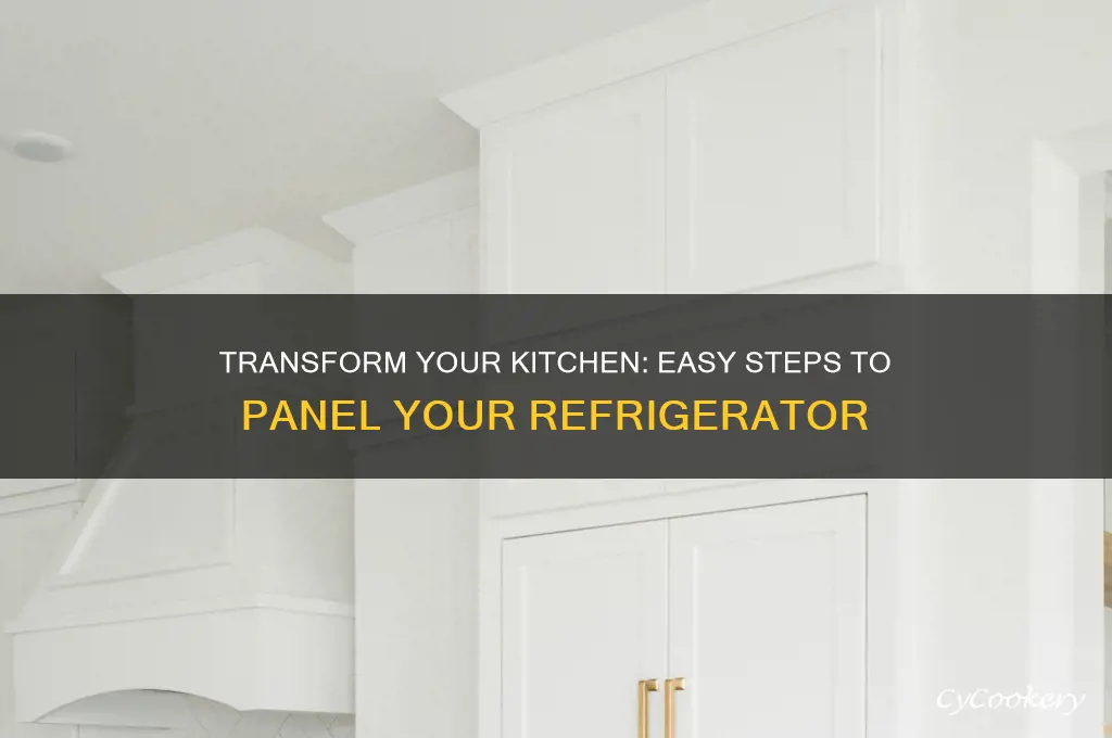 how to cover a refrigerator with paneling