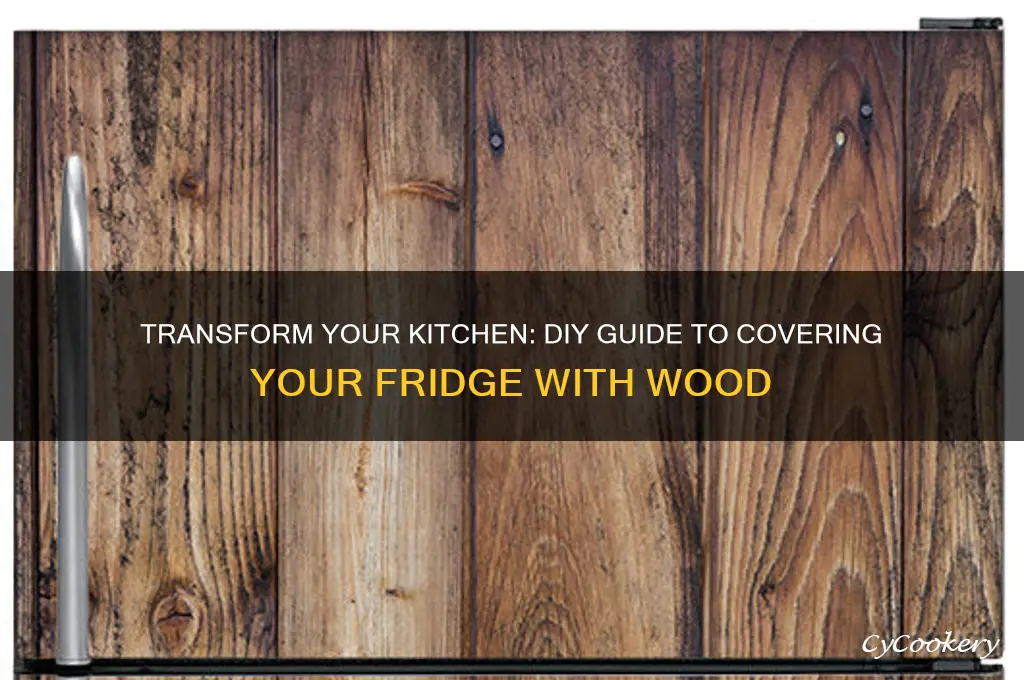 how to cover a refrigerator with wood