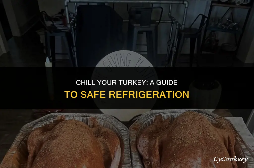 how to cover a turkey for the refrigerator
