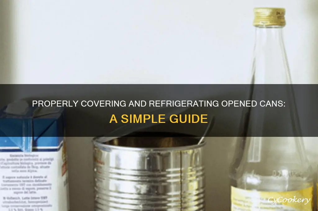 how to cover and refrigerate a can
