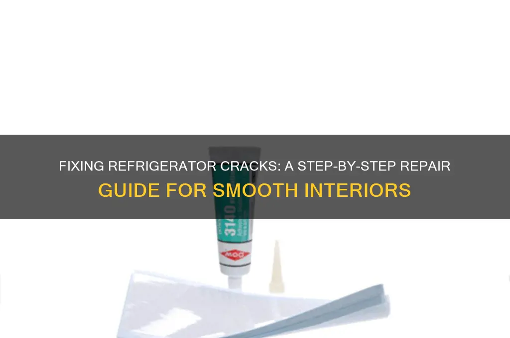 how to cover cracks inside a refrigerator