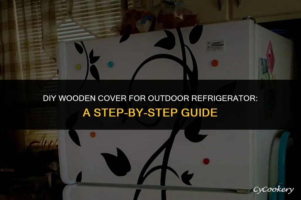 how to cover my outside refrigerator with wood