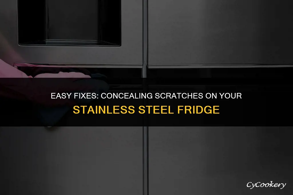 how to cover scratches on stainless steel refrigerator