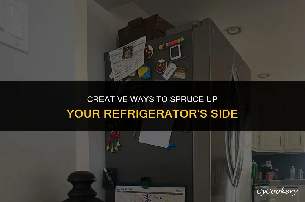how to cover the side of a refrigerator