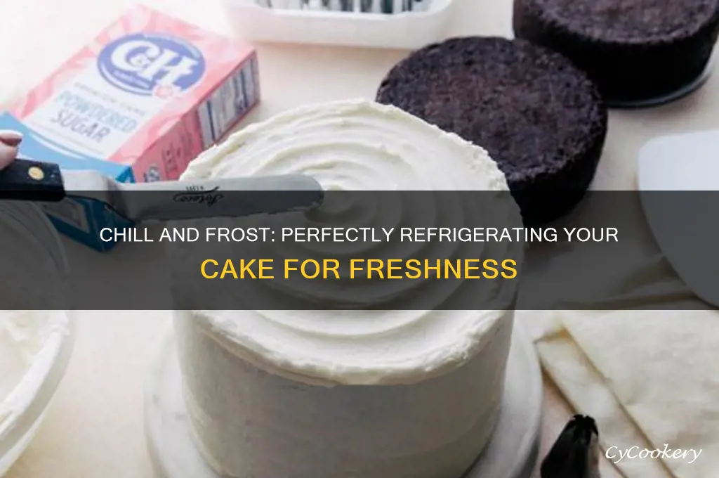 how to cover your caken in refrigerator