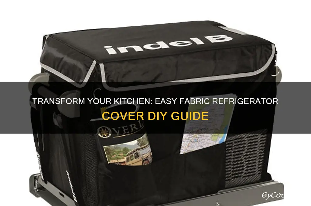 how to cover your refrigerator with fabric