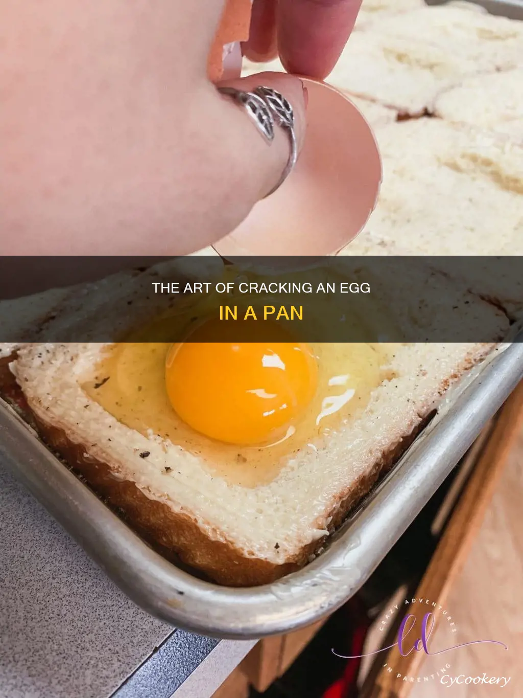 how to crack an egg in a pan