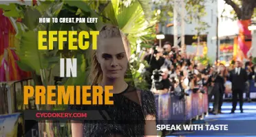Creating the Pan Left Effect in Premiere: A Guide