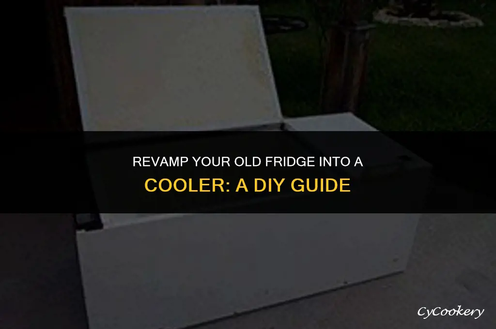 how to create a cooler from an old refrigerator